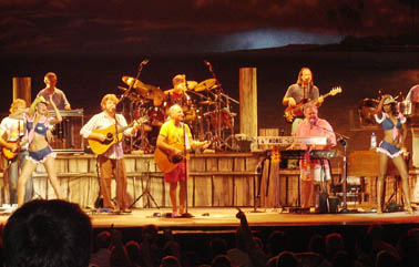 Jimmy Buffett Coral Reefer Band on stage
