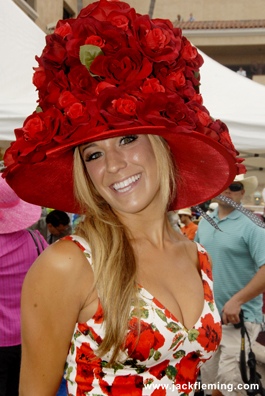 Del Mar Opening Day hat contest