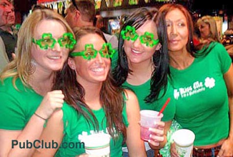 St. Patrick's Day Party Girls
