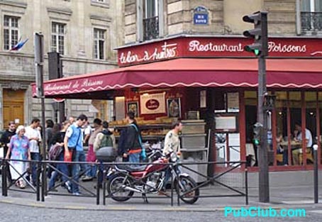 Paris sidewalk cafe