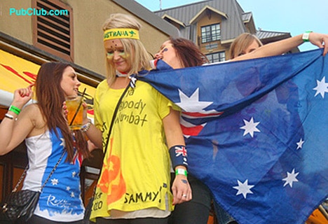 Australia Day Partying Australians
