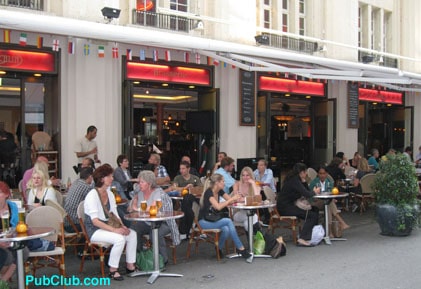 Basel sidewalk cafes Kuchilin Bistro.