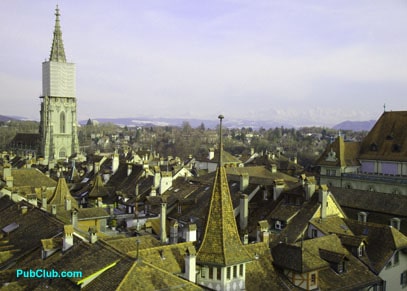 Bern Switzerland from Clock Tower