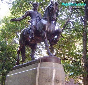 Boston landmarks Paul Revere Statue