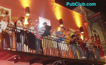 New Orleans Bourbon Street bars balcony