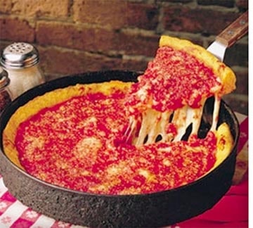 Gino's East Deep Dish pizza Chicago