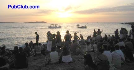 San Antonio beach Ibiza sunset