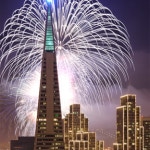 San Francisco NYE Fireworks Pyramid