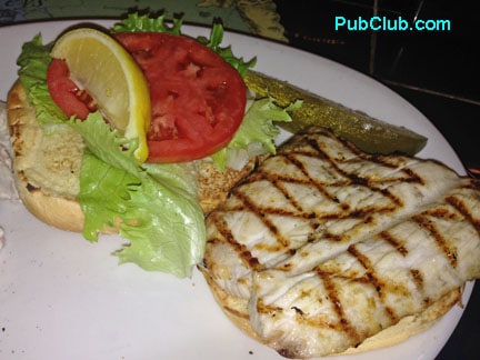 Fish House Key Largo fish sandwich