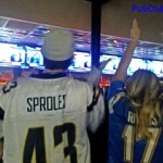 Chargers fans Gaslamp bar Whiskey Girl