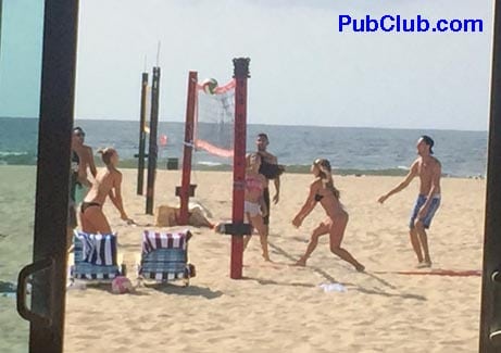 Beach volleyball hot girls Hermosa Beach, CA