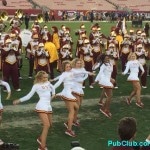 USC Song Girls post-game