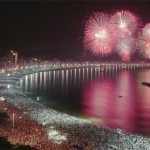 Rio NYE beach fireworks