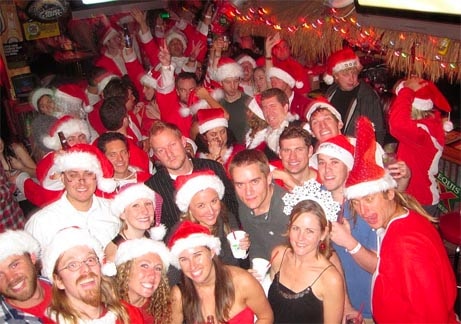 Santa pub crawl Newport Beach, CA