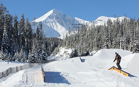 Big Sky Resort snowboard terrain park