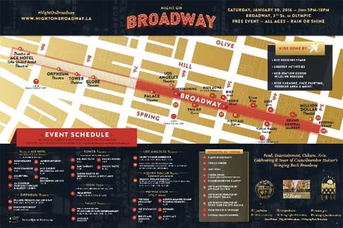 DTLA Night On Broadway map