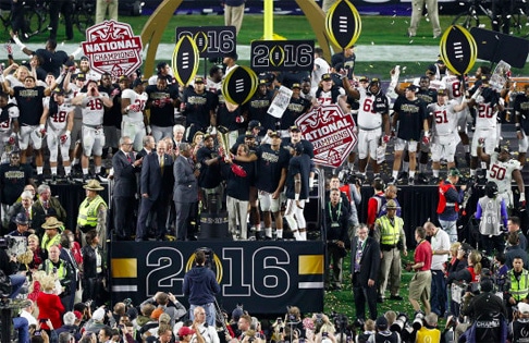 Alabama National Championship celebration 2016 game Alabama National Championship celebration 2016 game