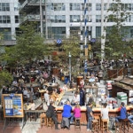 Munich airport biergarten