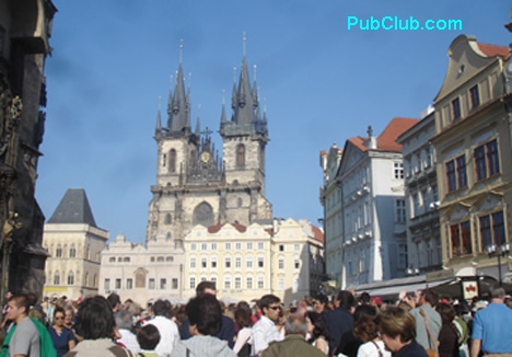 Old Town Square Prague church