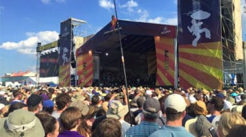 New Orleans Jazzfest crowd Acura Stage