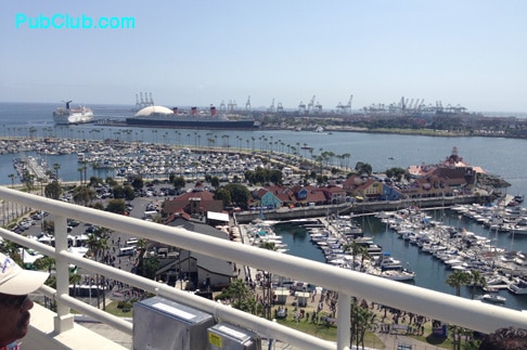 Queen Mary Long Beach harbor view
