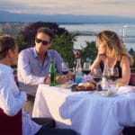 Geneva Switzerland outdoor dining