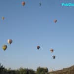 Temecula Wine & Balloon Festival balloons in flight