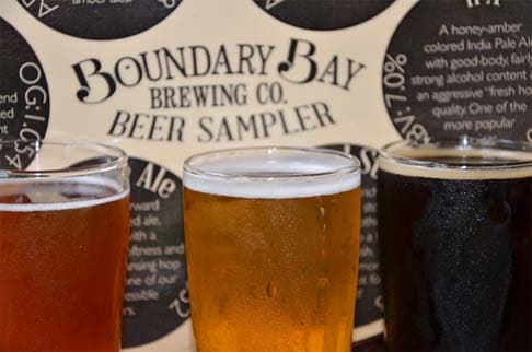 Boundary Bay Brewing Company beer sampler