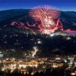 Mammoth Mountain Village 4th of July fireworks