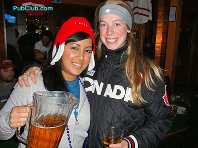 Hot Canadian girls with beer