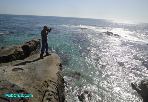 La Jolla cliffs photograhper