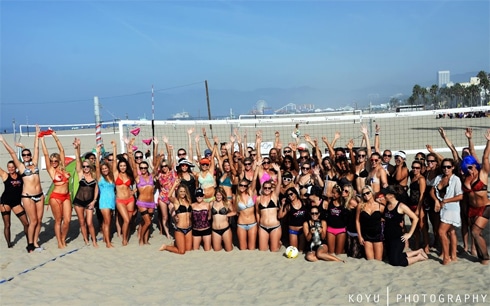 Lingerace volleyball Santa Monica