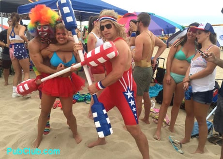 Smackfest costumes gladiators Hermosa Beach
