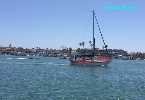 Balboa Bay sailboat Newport Beach, CA.