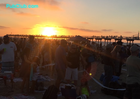Hermsoa Beach Summer Concert Series sunset