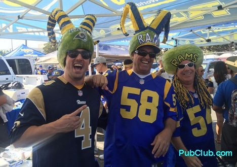 LA Rams Tailgate Party fans