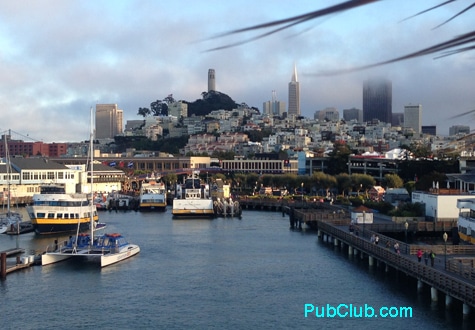 San Francisco skyline bay view