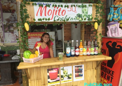 Karon Beach Thailand mojito stand Karon Beach Thailand mojito stand