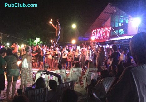 Slinky beach bar Phi Phi Thailand nightlife