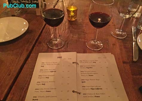 D'Vine Lounge Bar DTLA wine menu