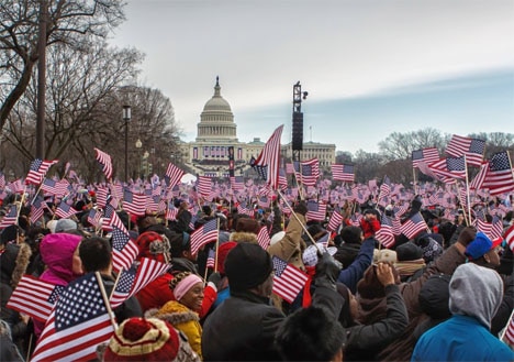 Presidential inauguration crowd