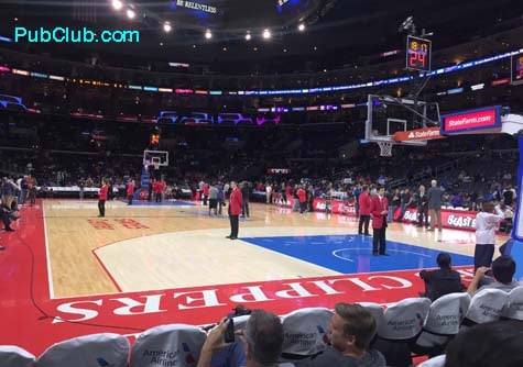 LA Clippers courtside seats