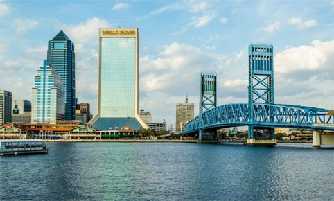 Jacksonville skyline downtown