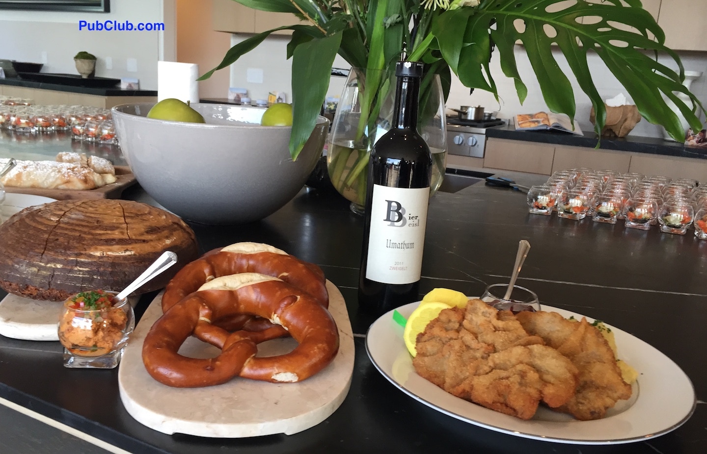 Traditional Austrian food paired with wine Traditional Austrian food paired with wine