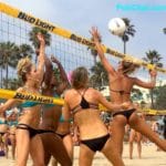 Manhattan Beach 6-man girls beach volleyball team