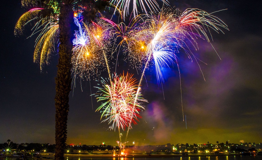 Newport Beach 4th of July fireworks Newport Dunes