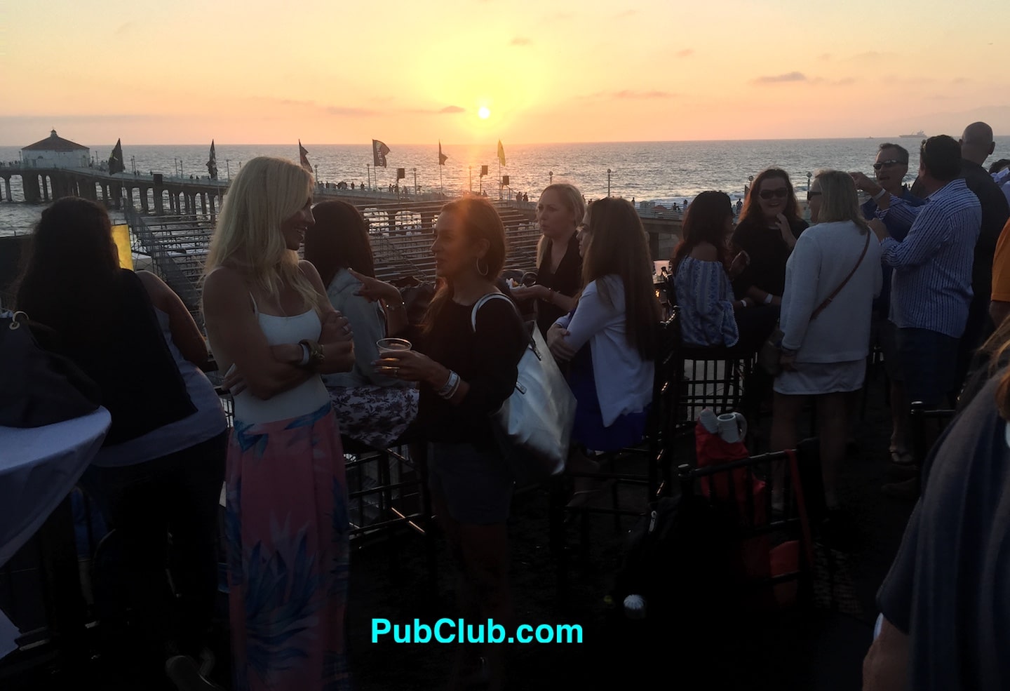 Club AVP Manhattan Beach Open sunset