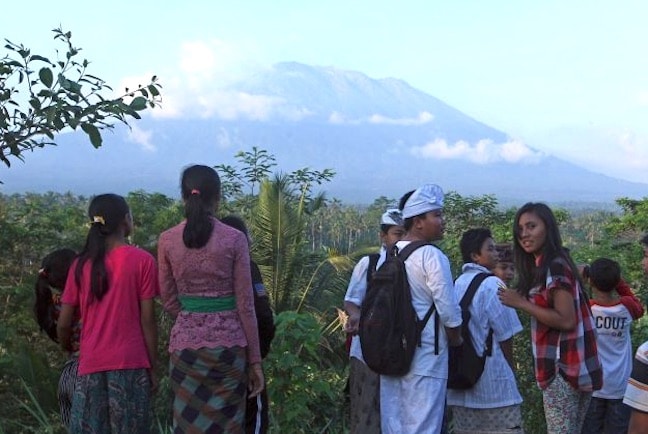 Bali volcano Mount Agung Bali volcano Mount Agung