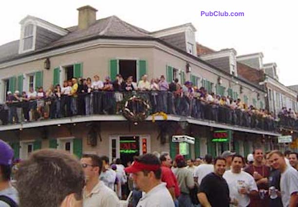 Bourbon Street balcony New Orleans