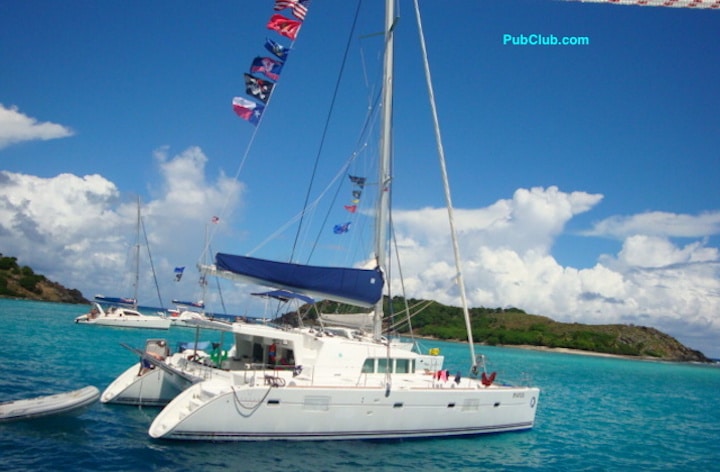 British Virgin Islands chartered sailboat catamaran